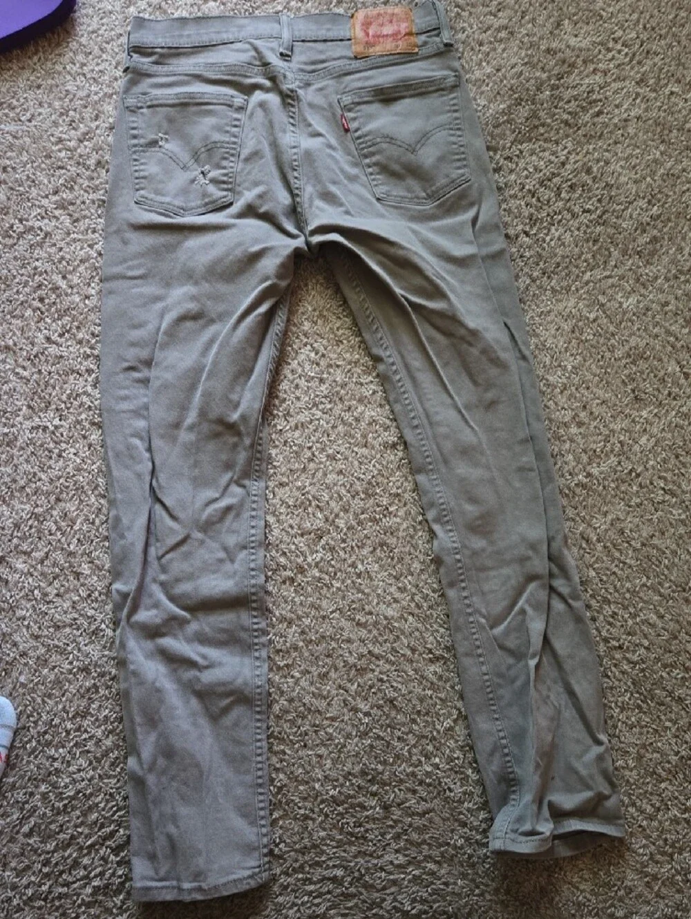 Levi's Men's Slim Straight Gray Jeans
